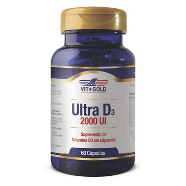 Vitamina Ultra D3 Vit Gold 2000UI 60 Cápsulas