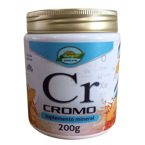 Vitaminas e Minerais Cromo - Nutrigold - 200g - Laranja