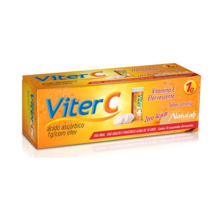 Viter C 1g 10 Comprimdos Efervescentes Zero Açúcar