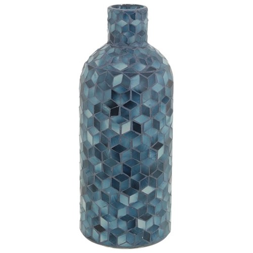Vitree Vaso 32 Cm Azul Escuro/multicor