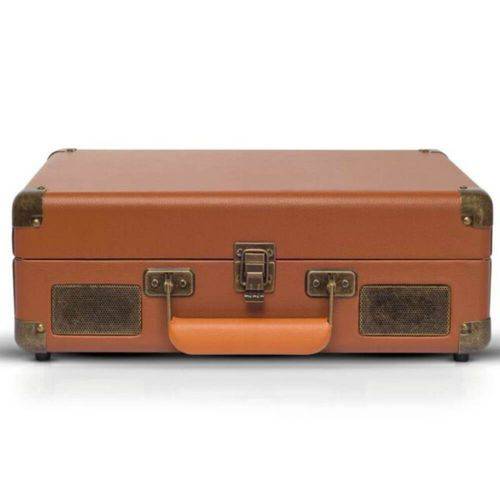 Vitrola com 3 Rotações do Tipo Briefcase (maleta) com USB (reproduz e Grava) e Bluetooth