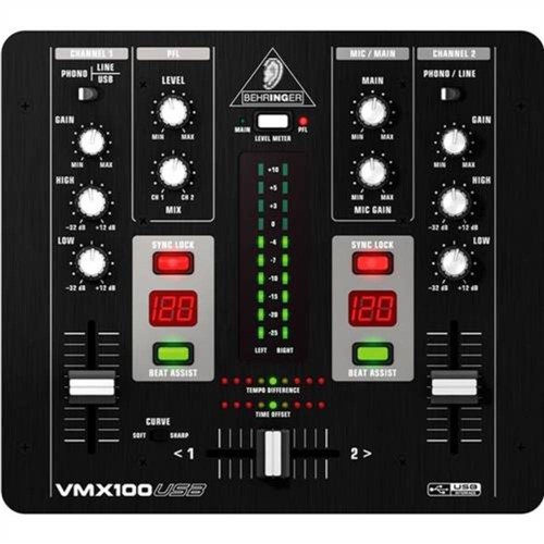Vmx 100 Usb - Mixer 2 Canais Vmx100usb Behringer