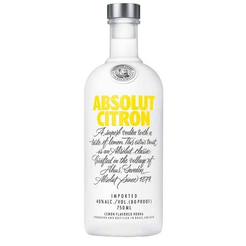 Vodka Absolut 750ml Citron