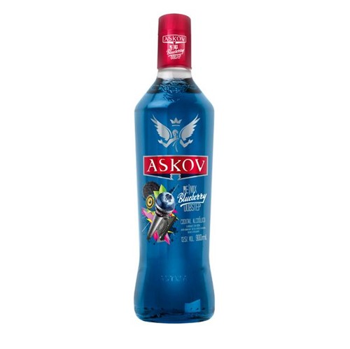 Vodka Askov 900ml Sabores Bluebarry