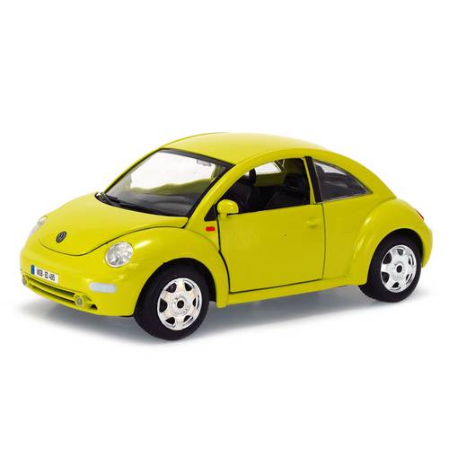 Volkswagen New Beetle 1998 Bburago 1:24 Amarelo