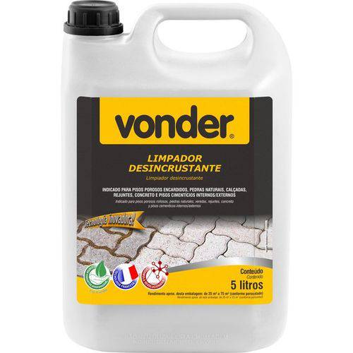 Vonder - Limpador Desincrustante, Biodegradável, 5 Litros