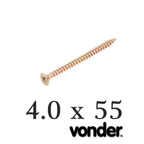 Vonder - Parafuso P/ Madeira 4,0 X 55 Chipboard (1.000 Pçs)
