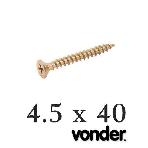 Vonder - Parafuso P/ Madeira 4,5 X 40 Chipboard (500 PÇs)