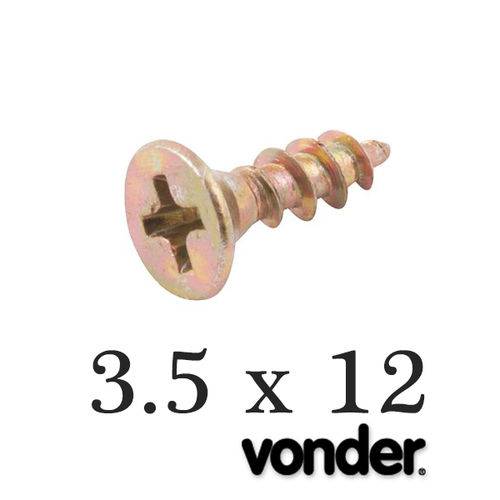 Vonder - Parafuso P/ Madeira 3,5 X 12 Chipboard (1.000 Pçs)