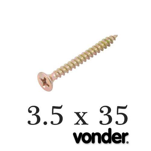 Vonder - Parafuso P/ Madeira 3,5 X 35 Chipboard (500 Pçs)
