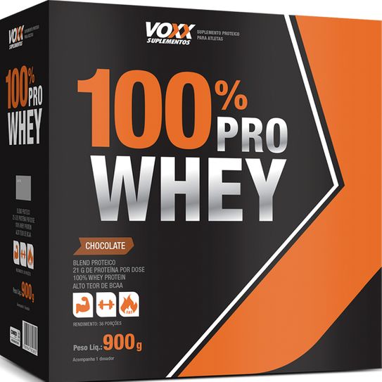 Voxx 100% Pro Whey Sabor Chocolate 900g