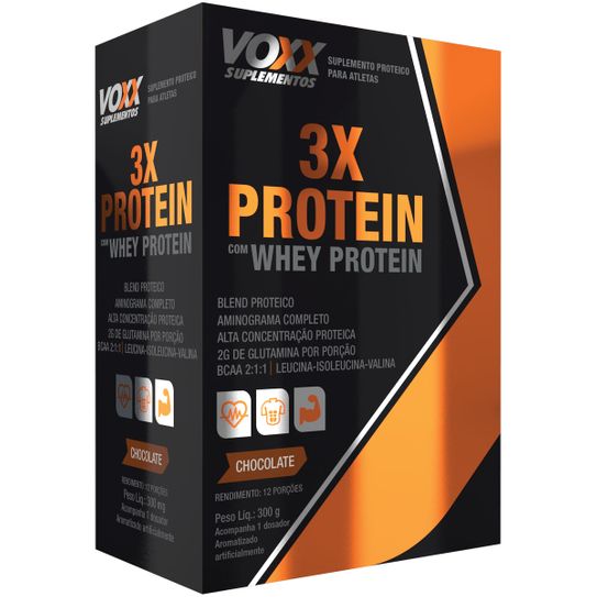 Voxx 3x Protein Sabor Chocolate 300g