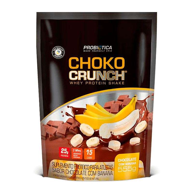 3w Choko Crunch Whey Protein Shake (555g) Probiótica