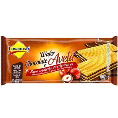 Wafer Chocolate/avelã Zero Açúcar 115g Lowcucar