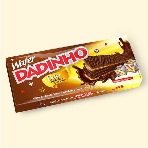 Wafer Dadinho Duo Dadinho/chocolate 130g - Dizioli