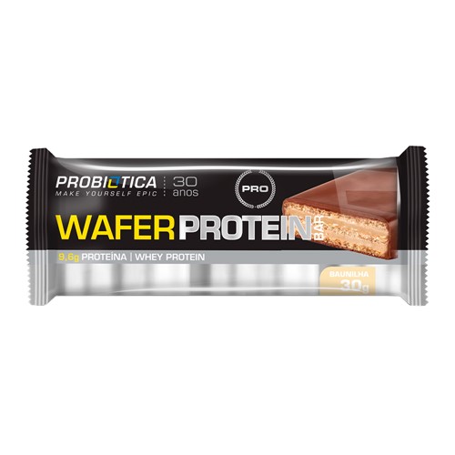 Wafer Protein Bar Probiótica Baunilha 30g