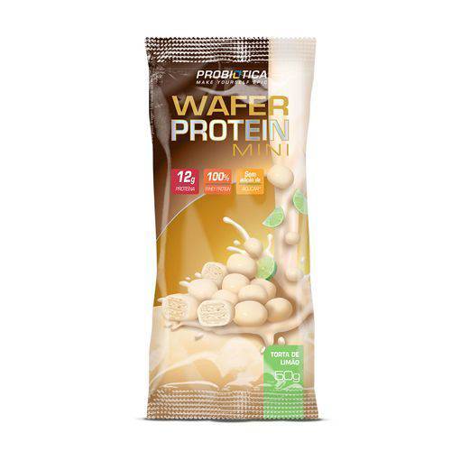 Waffer Protein Mini - 12 Unidades de 50g Torta de Limão - Probiótica