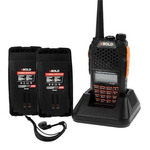 Walkie-Talkie EBold WT-620 Banda Dupla VHF 136-174MHz / UHF