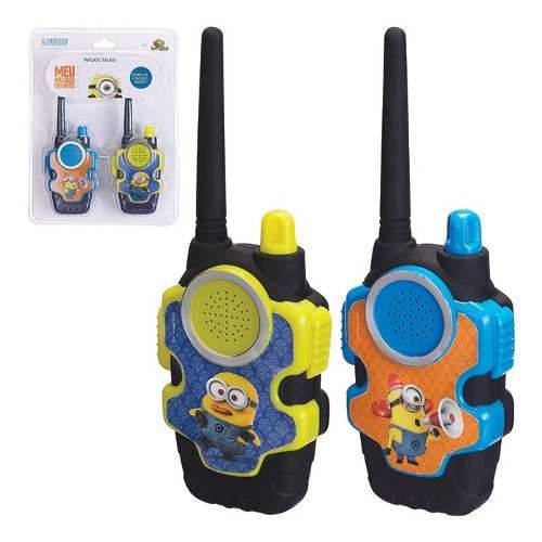 Walkie Talkie Infantil Minions Brinquedo Radio Comunicador