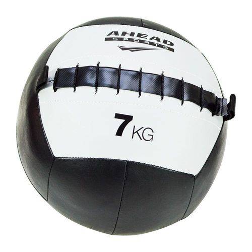 Wall Ball Ahead Sports AS1242B 7kg Preto e Branco