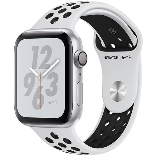Watch Nike+ Series 4 Gps 44mm Silver Aluminium Case With Pure Platinum/black Nike Sport Band