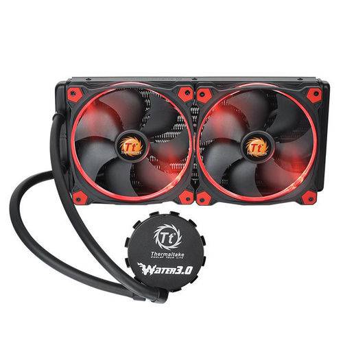 Water Cooler Thermaltake 3.0 Riing Vermelho 280 All-in-one Lcs Cl-w138-pl14re-a