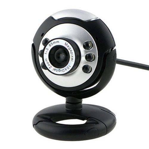 Webcam 12 Mp com 6 Leps para Visão Noturna Usb Pc/laptop