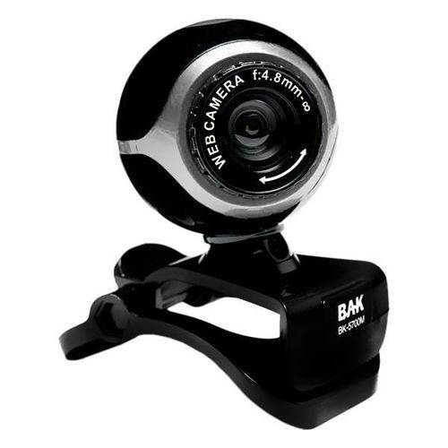 Webcam Bak Bk-5700m de 2mp USB - Preta-prata
