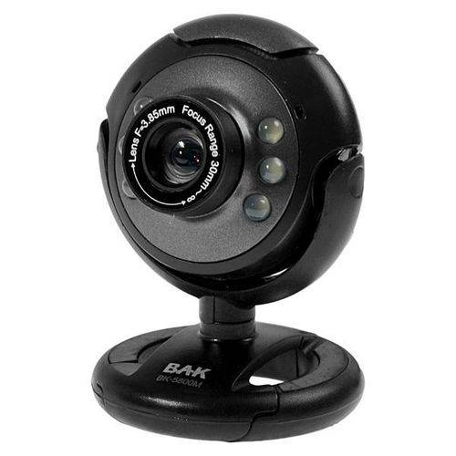Webcam Bak Bk-5800m de 2mp USB - Preta-cinza