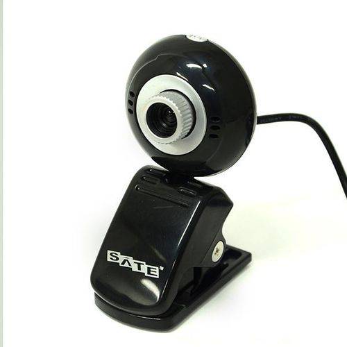 Webcam Satellite Digital Webcam Wb-538 Rotação 360º - Preto