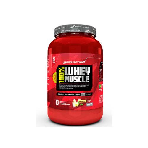 Whey 100% Muscle 900gr - Body Action-Baunilha