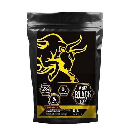 Whey Black Bolic 1,800kg - Proteina Top com Bcaa e Glutamina