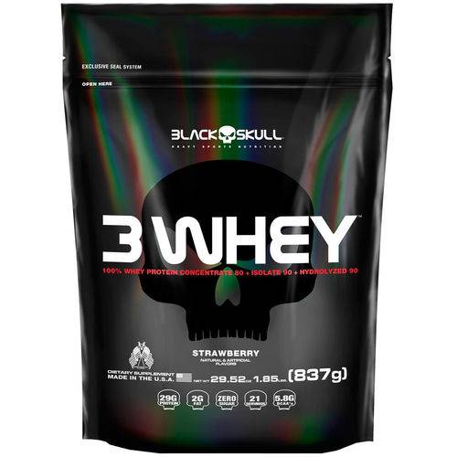 3 Whey Black Skull 837g-chocolate