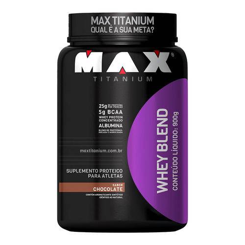 Whey Blend 900g Albumina Blend de Proteínas - Max Titanium