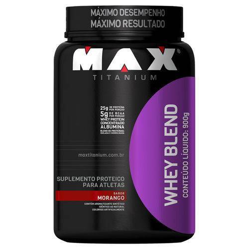 Whey Blend 900g - Max Titanium - Morango