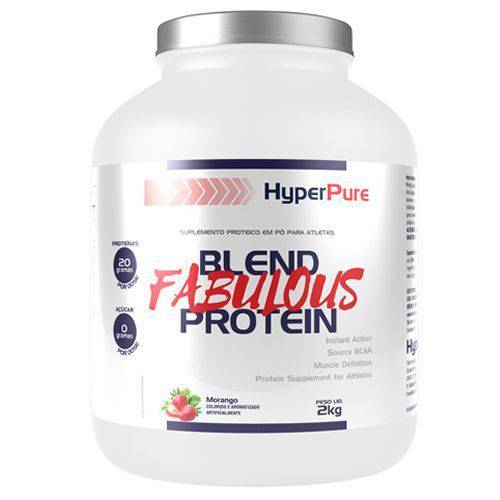 Whey Blend Fabulous Protein - 2000g Morango - HyperPure