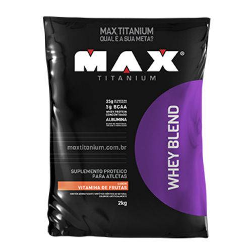 Whey Blend - 2 Kg - Max Titanium - Vitamina de Frutas