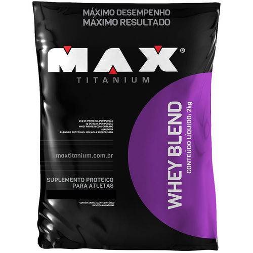 Whey Blend 2kg Morango - Max Titanium