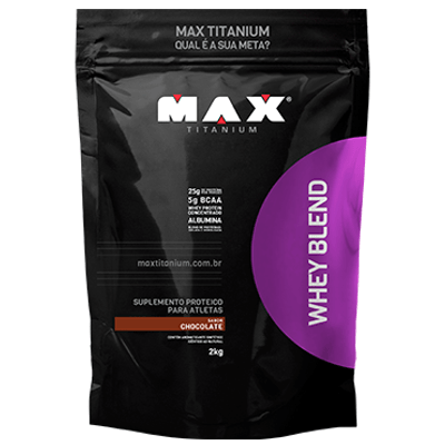 Whey Blend Refil 2kg Max Titanium Whey Blend Refil 2kg Chocolate Max Titanium