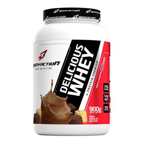 Whey Delicious 900g Chocolate dos Alpes Body Action