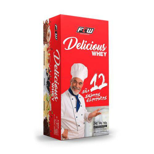 Whey Delicious Gourmet 24 Sachês 40g - Caixa com 960gr