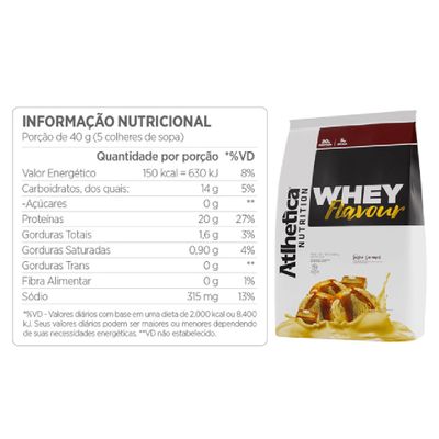 Whey Flavour 850g Atlhetica Nutrition Whey Flavour 850g Salted Caramel Atlhetica Nutrition