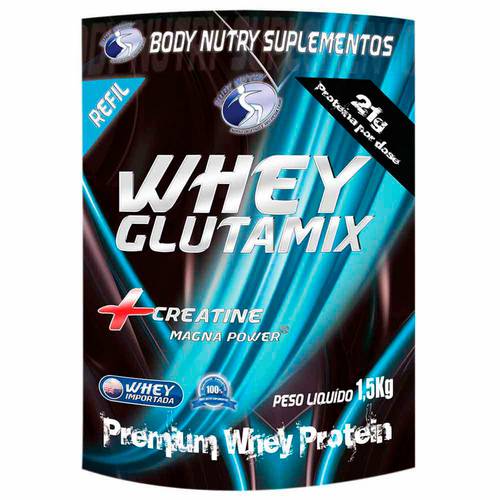 Whey Glutamix + Creatine - 1,5 Kg Refil - Body Nutry