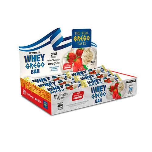 Whey Grego Bar (caixa 12 Unidades) - Nutrata Barra Proteina