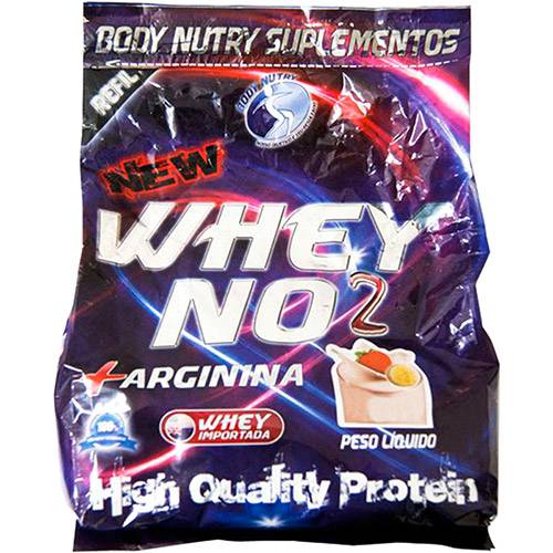 Whey NO2 + Arginina 900g - Refil - Morango com Banana - Body Nutry
