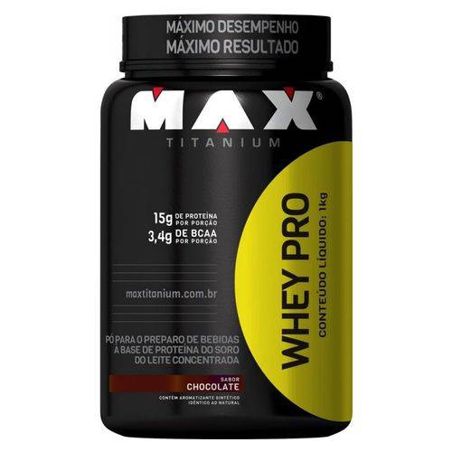 Whey Pro - Whey Protein Concentrado 1kg - Max Titanium