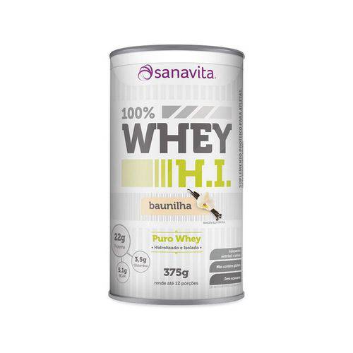 Whey Protein 100% H.I - Sanavita - Baunilha 375g