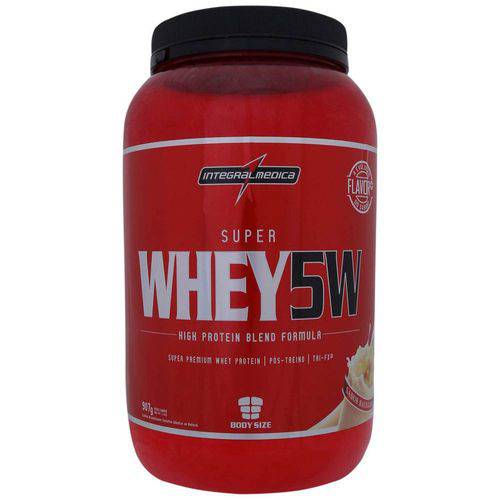 Whey Protein 5w Integralmédica Super Whey 5w - Baunilha - 907g