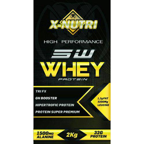 Whey Protein 5W Isolado 2Kg- Chocolate - X-nutri