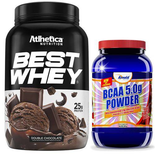 Whey Protein BEST WHEY 900g Atlhetica + BCAA 5G 800g Fruit Punch Arnold Nutrition